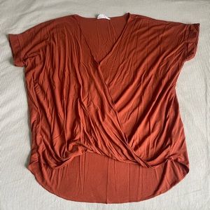 Burnt Orange Flowy Top